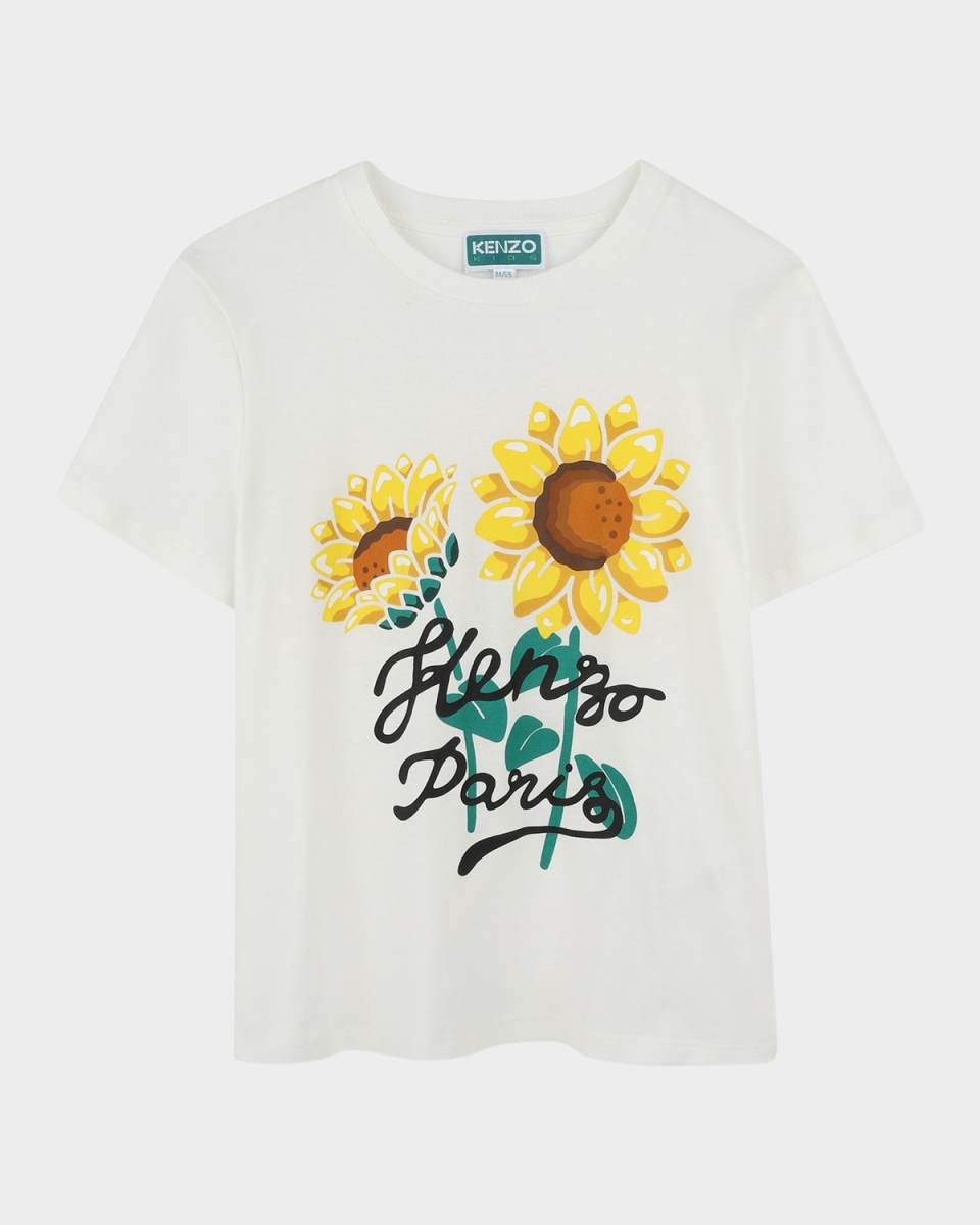 Girl's Sunflower Graphic Logo-Print T-Shirt, Size 2-4